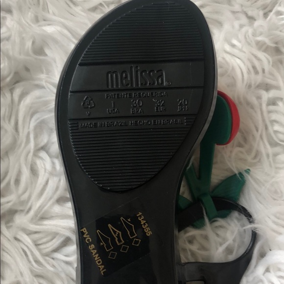 NEW • Mini Melissa • Solar Sandals Cherry Girls - Picture 4 of 5